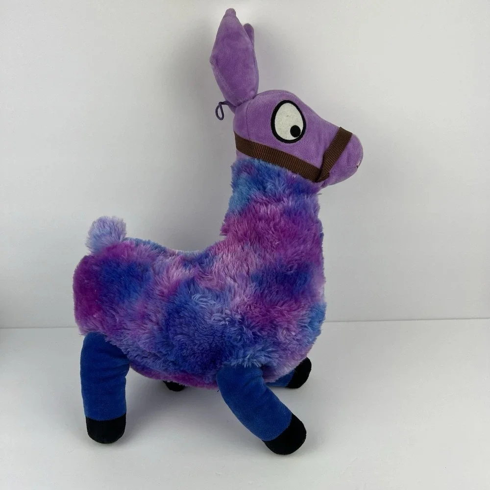 Fun & Fun Toys Purple Blue Lama Plush Medium‎ Multi-color  Fortnite Game Loot